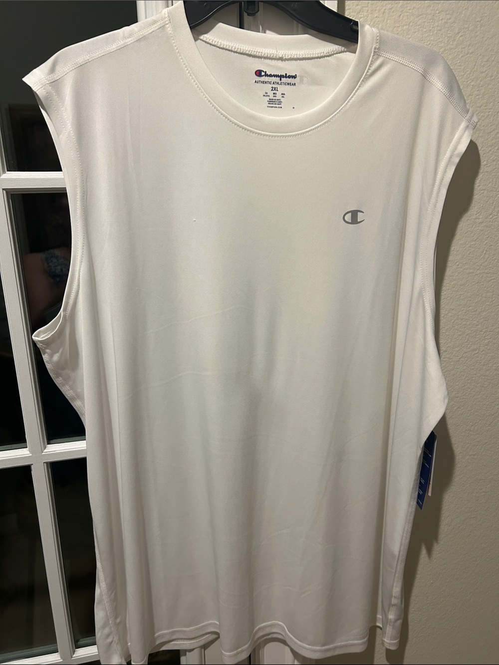 Champion Men’s White Sleeveless Athletic Tank Top